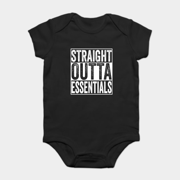 Straight Outta Essentials Baby Bodysuit by belownormal